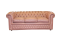 Divano chesterfield rosa